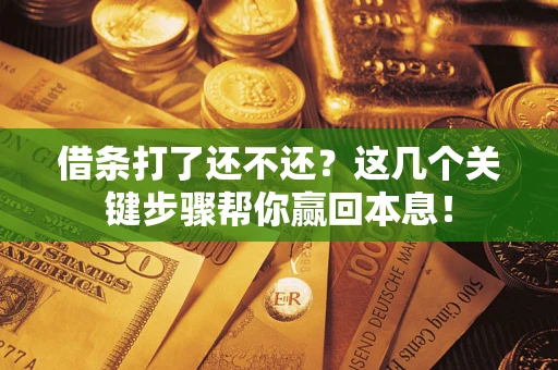 济南借条打了还不还？这几个关键步骤帮你赢回本息！