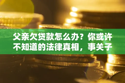 济南父亲欠贷款怎么办？你或许不知道的法律真相，事关子女未来