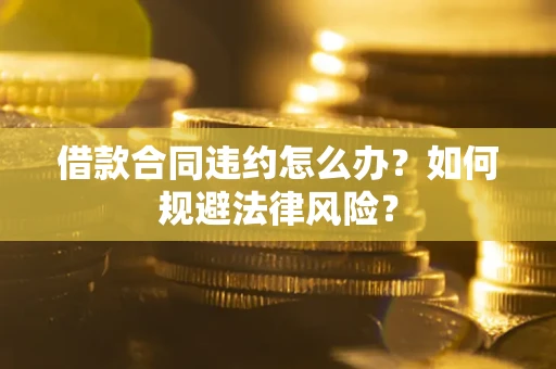 济南借款合同违约怎么办？如何规避法律风险？